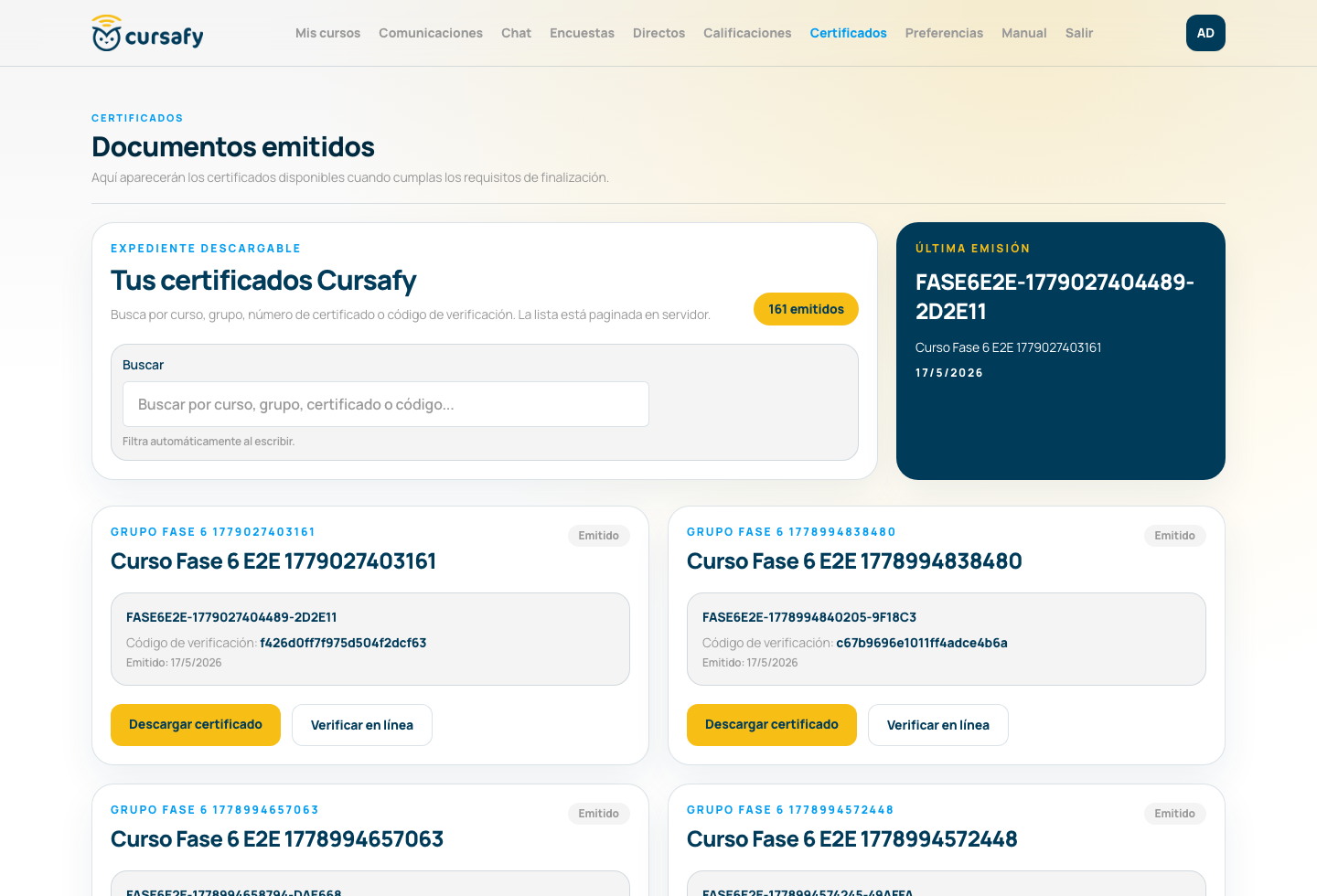 Certificados